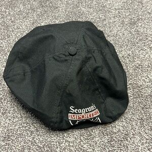 Seagram's Imported Vodka Newspaper Paperboy Hat Cap Snapback Adjust Black OSFA